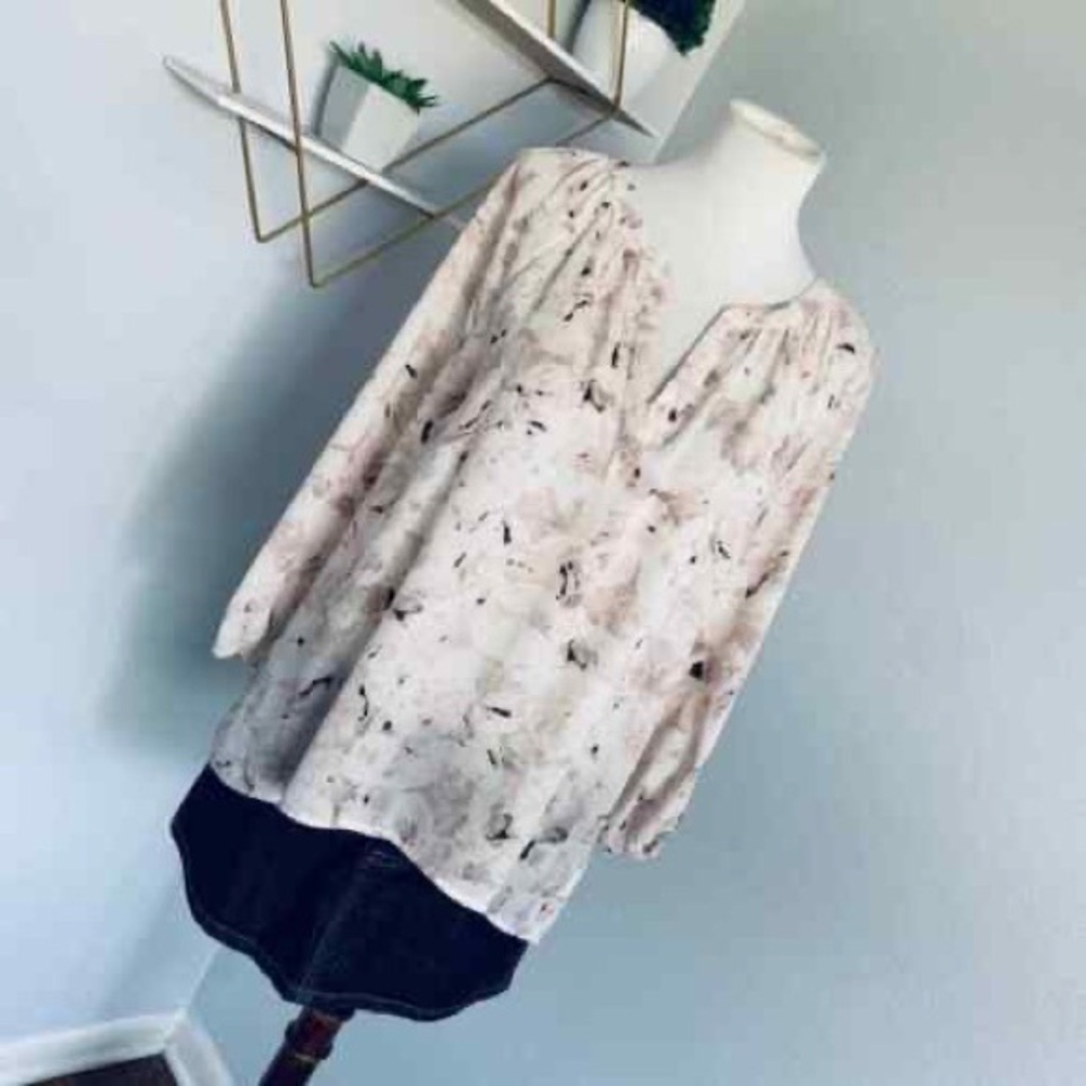 Cynthia Rowley floral pattern blouse